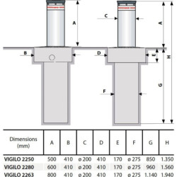 VIGILO Fadini bornes rétractables hydrauliques Ø200