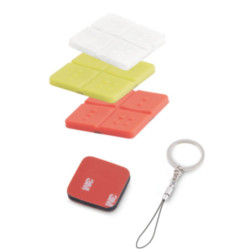 Série de 3 protections colorées de la gamme DOMINO pour AU03000 GiBiDi, porte-clés et velcro inclus