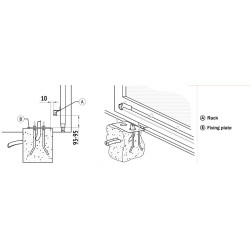 Moto-réducteur électromécanique BRUSHLESS basse tension BG30/2204 pour portail coulissant avec encodeur jusqu’à 2200 kgs