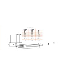 Opérateur électromécanique 230 Volts AC ROGER TECHNOLOGY BR20/300 pour portails coulissants jusqu’à 2.5 mètres