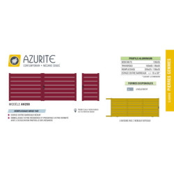 Portail Aluminium AZURITE Pierre Gemmes