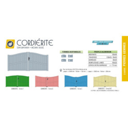 Portail Aluminium CORDIERITE Pierre Gemmes