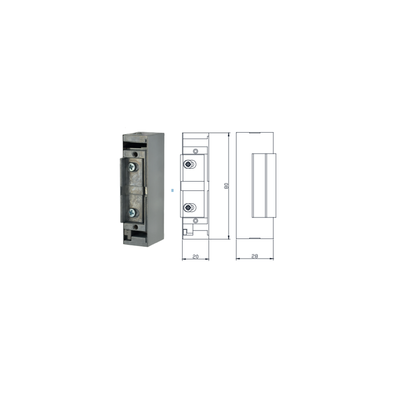 Gâche électrique universelle IZYX – 12/24 Volts – ESU900