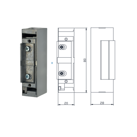 Gâche électrique universelle IZYX – 12/24 Volts – ESU900