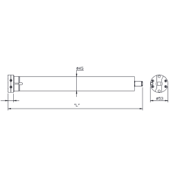 Motoréducteur Tubulaire KIT SOLEM 50 ACM