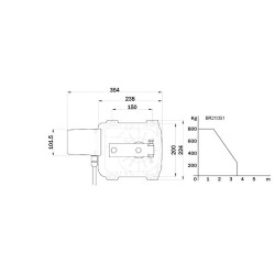 Motoréducteur électromécanique ROGER TECHNOLOGY enterré BR21/351 pour portails battants jusqu’a 3.5m de longueur