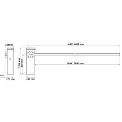 Barrière BIONIK Brushless pour lisse jusqu’à 4 et 6 mètres